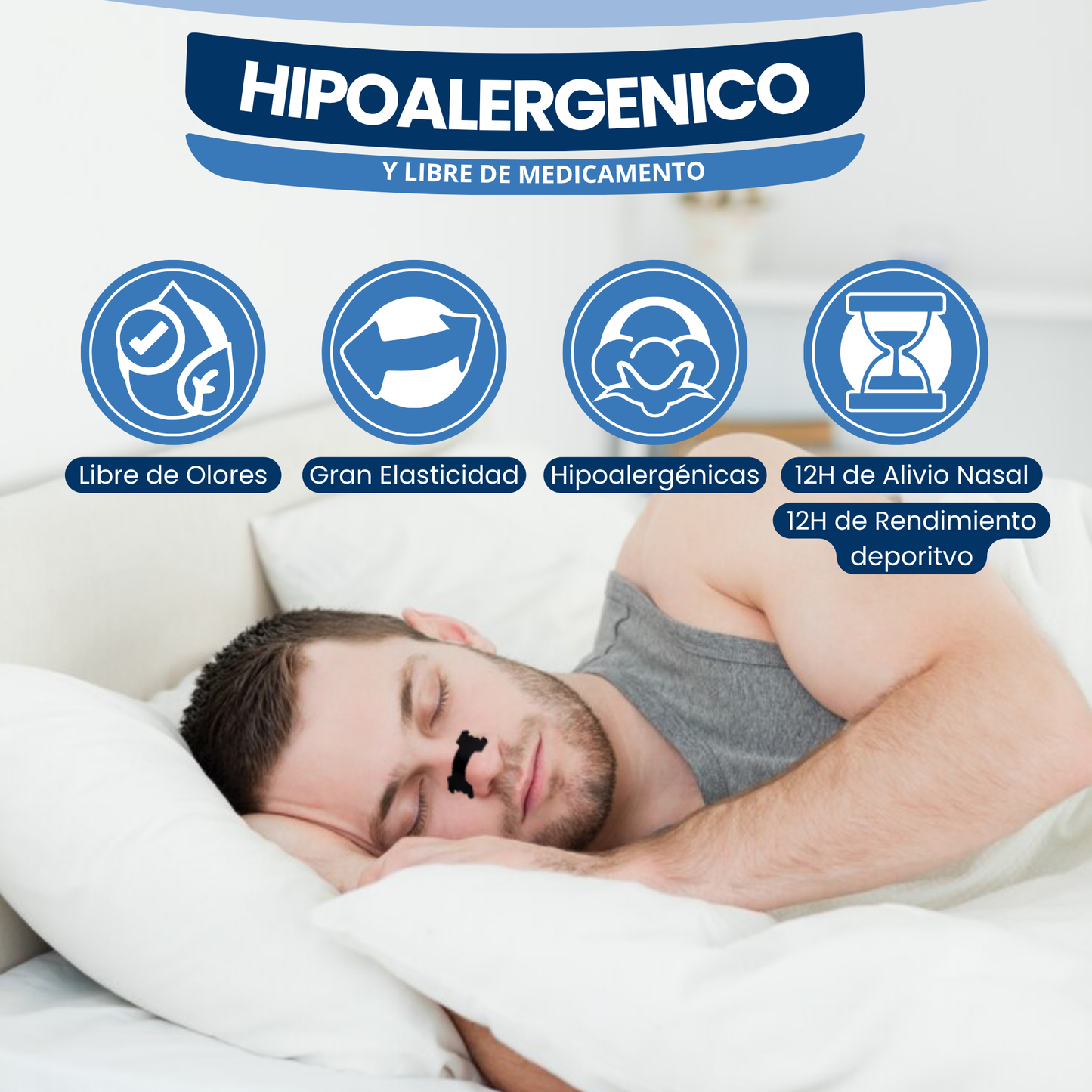 Tiras Nasales Deportivas TORMENTUM® - Mejora tu Respiración