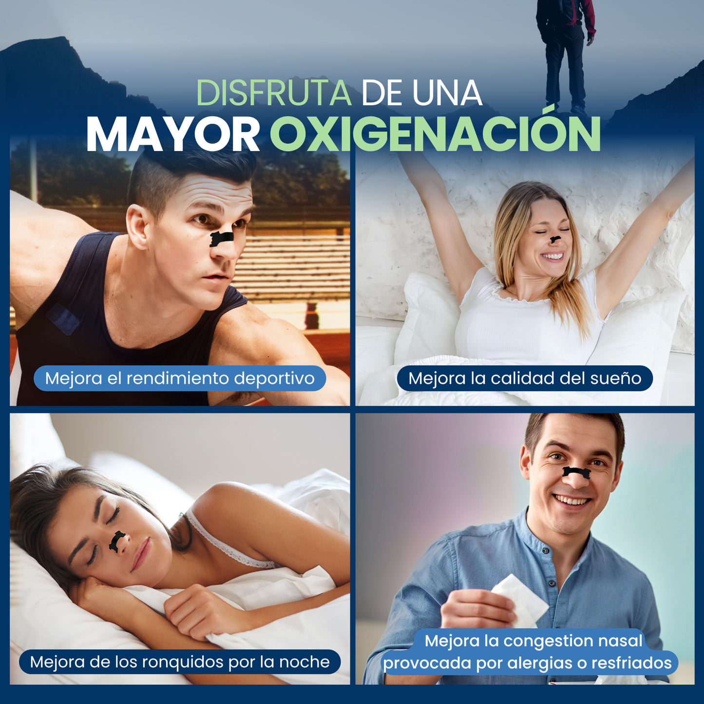 Tiras Nasales Deportivas TORMENTUM® - Mejora tu Respiración