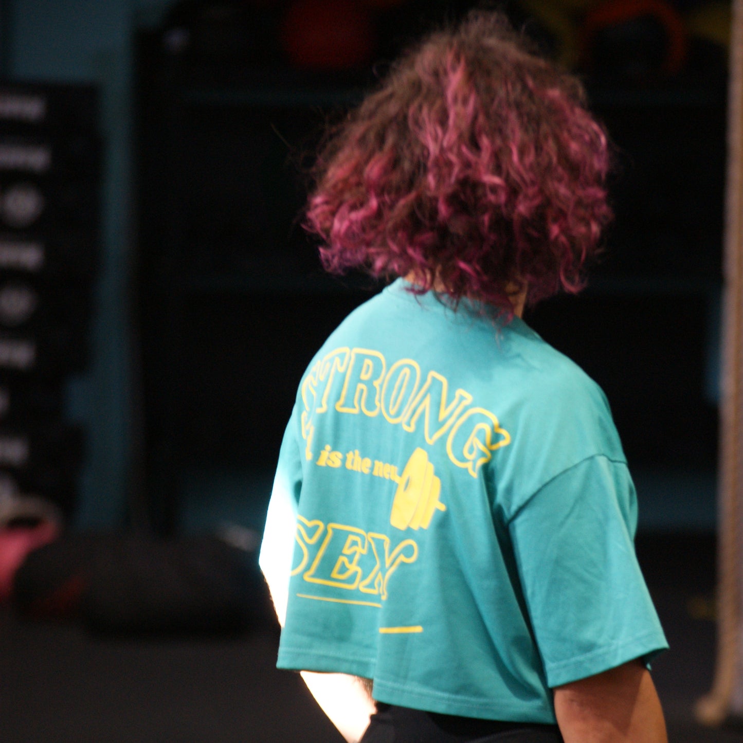 Crop Top STRONG - Verde/Amarillo