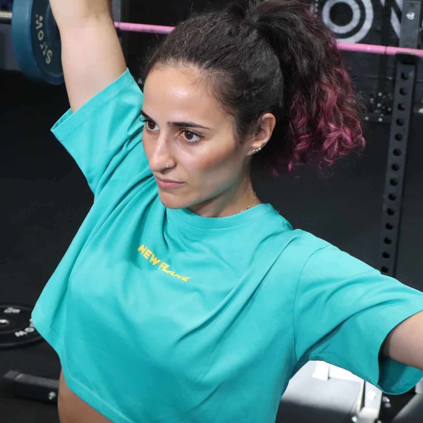Crop Top STRONG - Verde/Amarillo