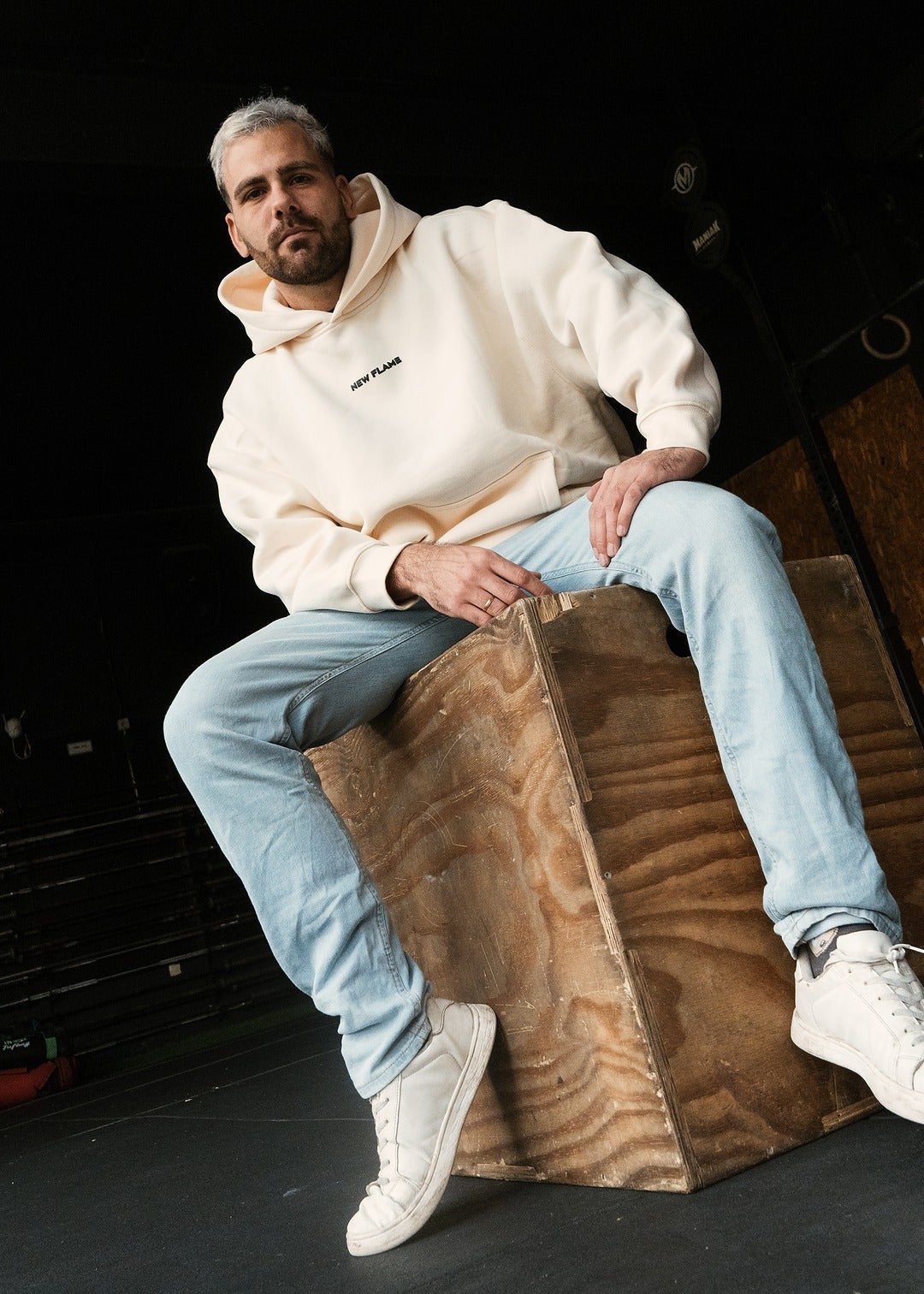 Sudadera Believe Oversize - beige