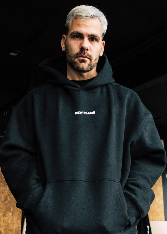 Sudadera Believe Oversize - negra
