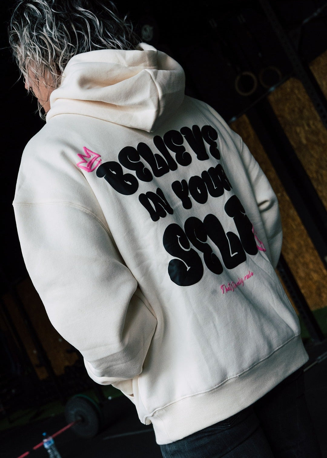 Sudadera Believe Oversize - beige