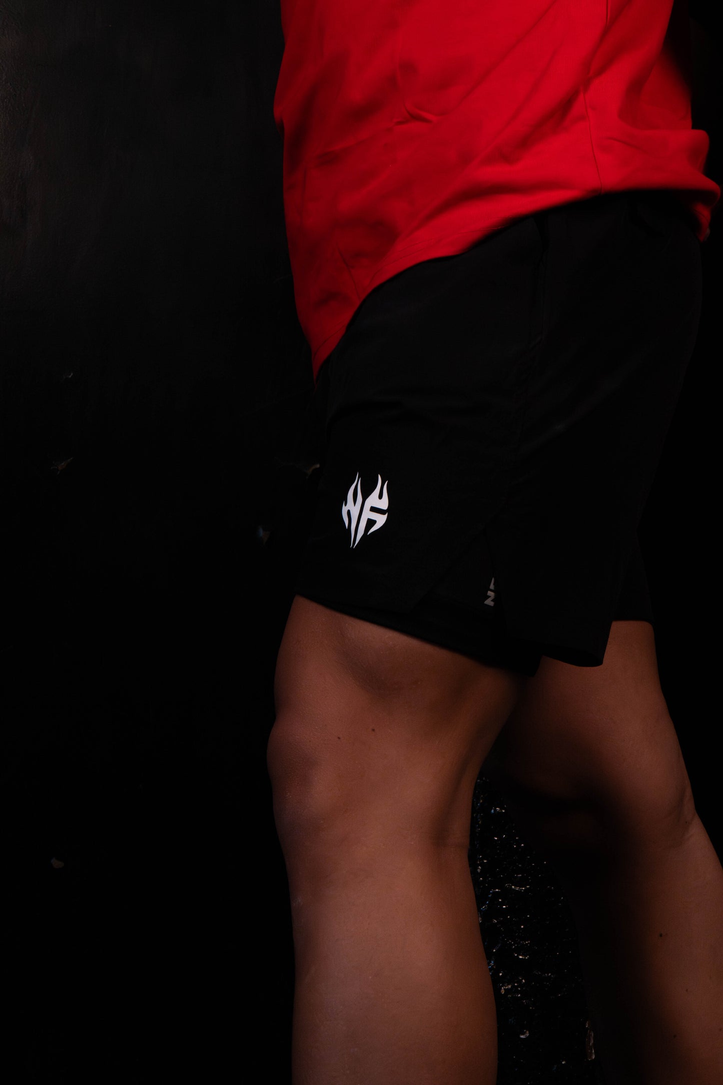 Hybrid - Pantalones con malla (negro)