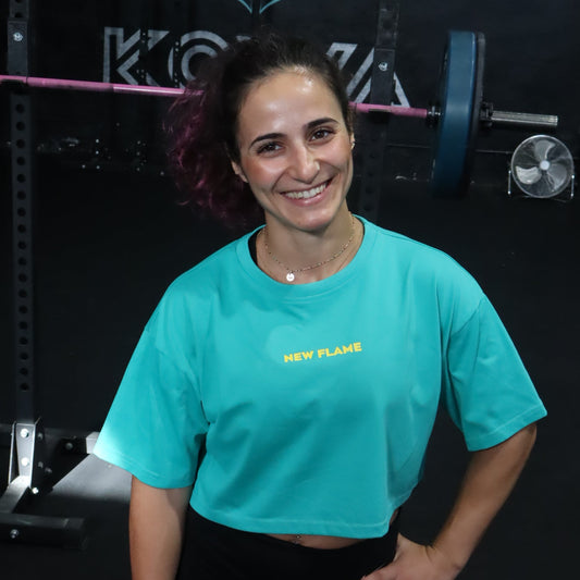 Crop Top STRONG - Verde/Amarillo