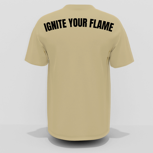 VOID Camiseta Oversized (Beige-negra)