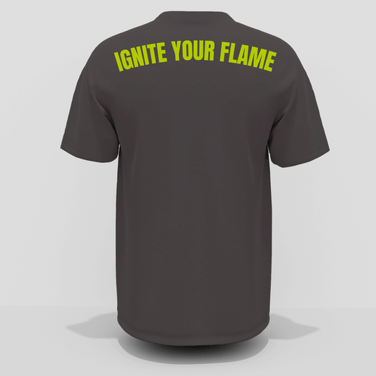 VOID Camiseta Oversized (Gris-amarillo fluor)